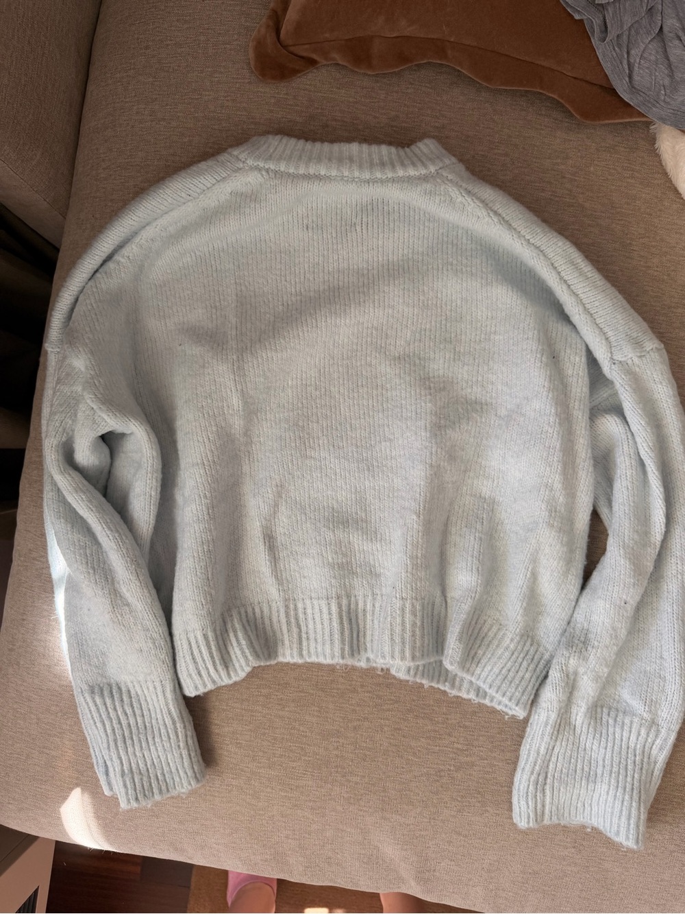 Abercrombie & Fitch Pale Blue Crewneck Sweater - Picture 2 of 2